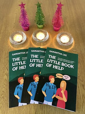 The Little Book of Help. Little Book of Help with candles